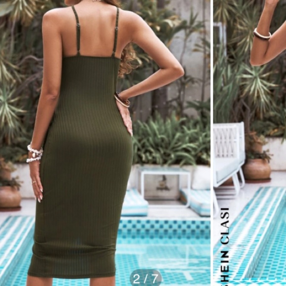 One piece dress. Worn once. Super soft. No flaws. - Picture 5 of 6